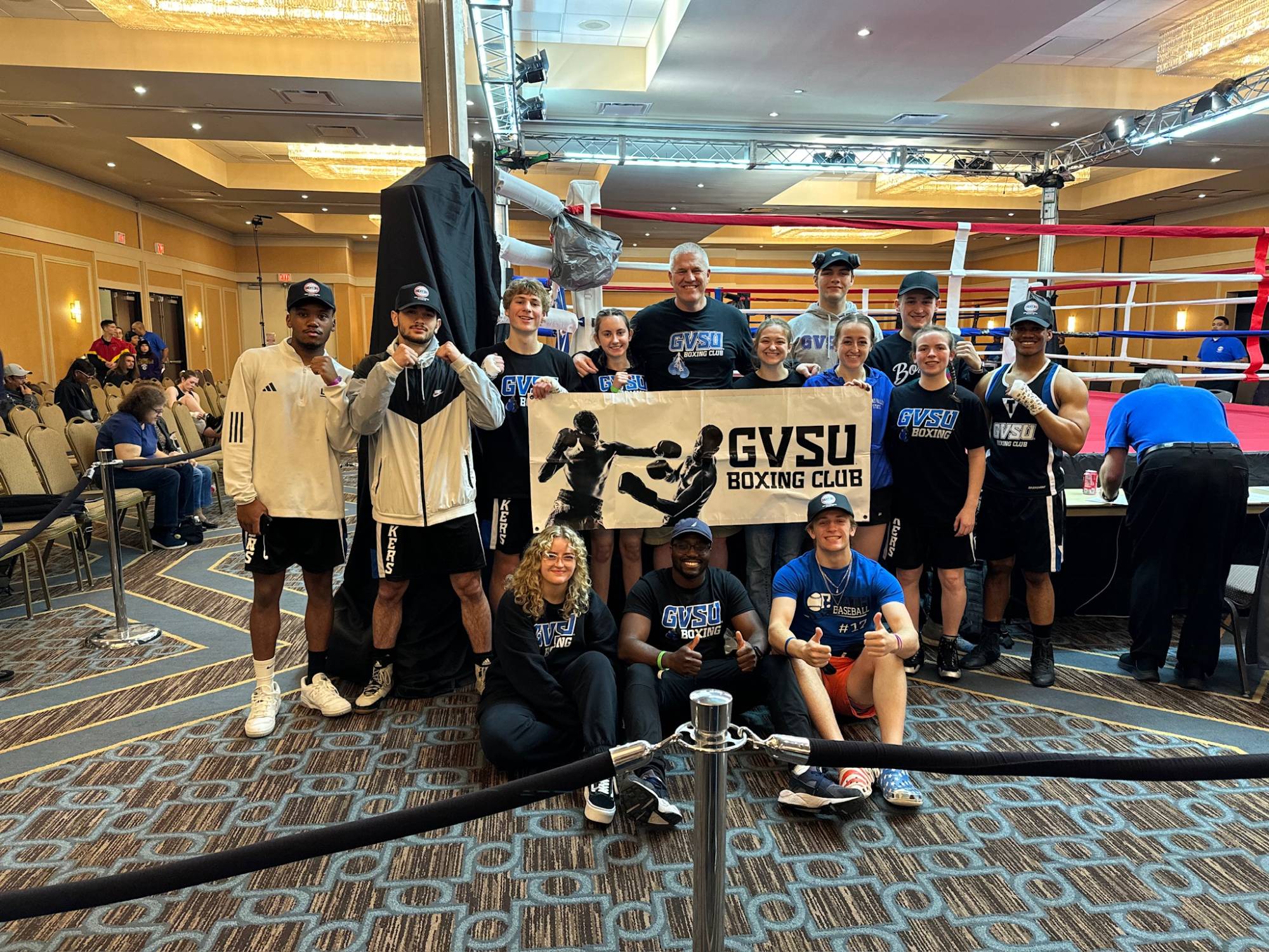 Out of 34 schools GV's Boxing team took 3rd and 10th place in the men's and women's divisions, respectively, with only 9 fighters total